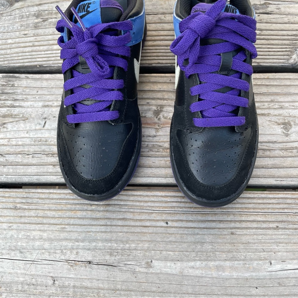 Women Size 6.5 / Size 5 Youth Rare 2009 Nike Dunk Low NYX Shoes Sneakers - Picture 6 of 9